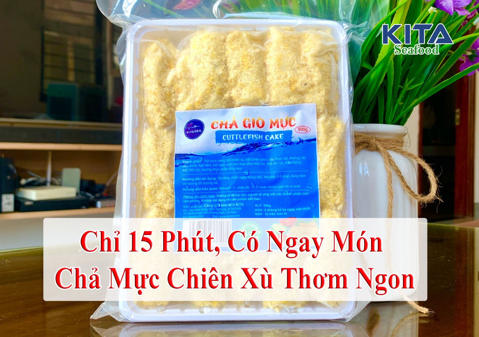 chả mực chiên xù