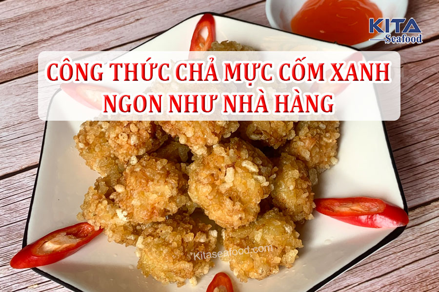 cha muc com xanh