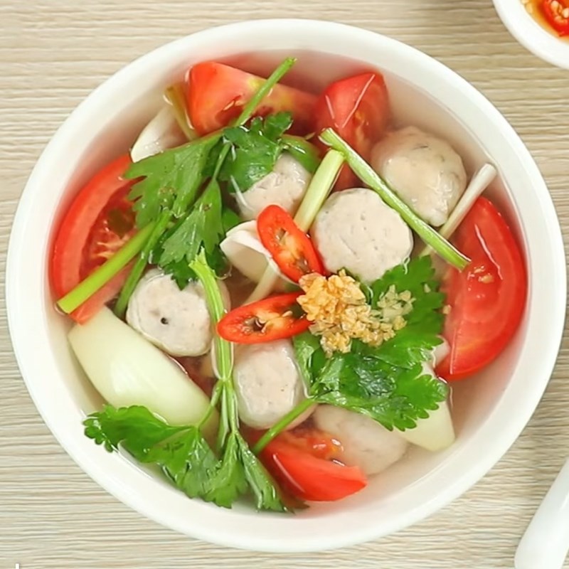 canh chả cá cà chua