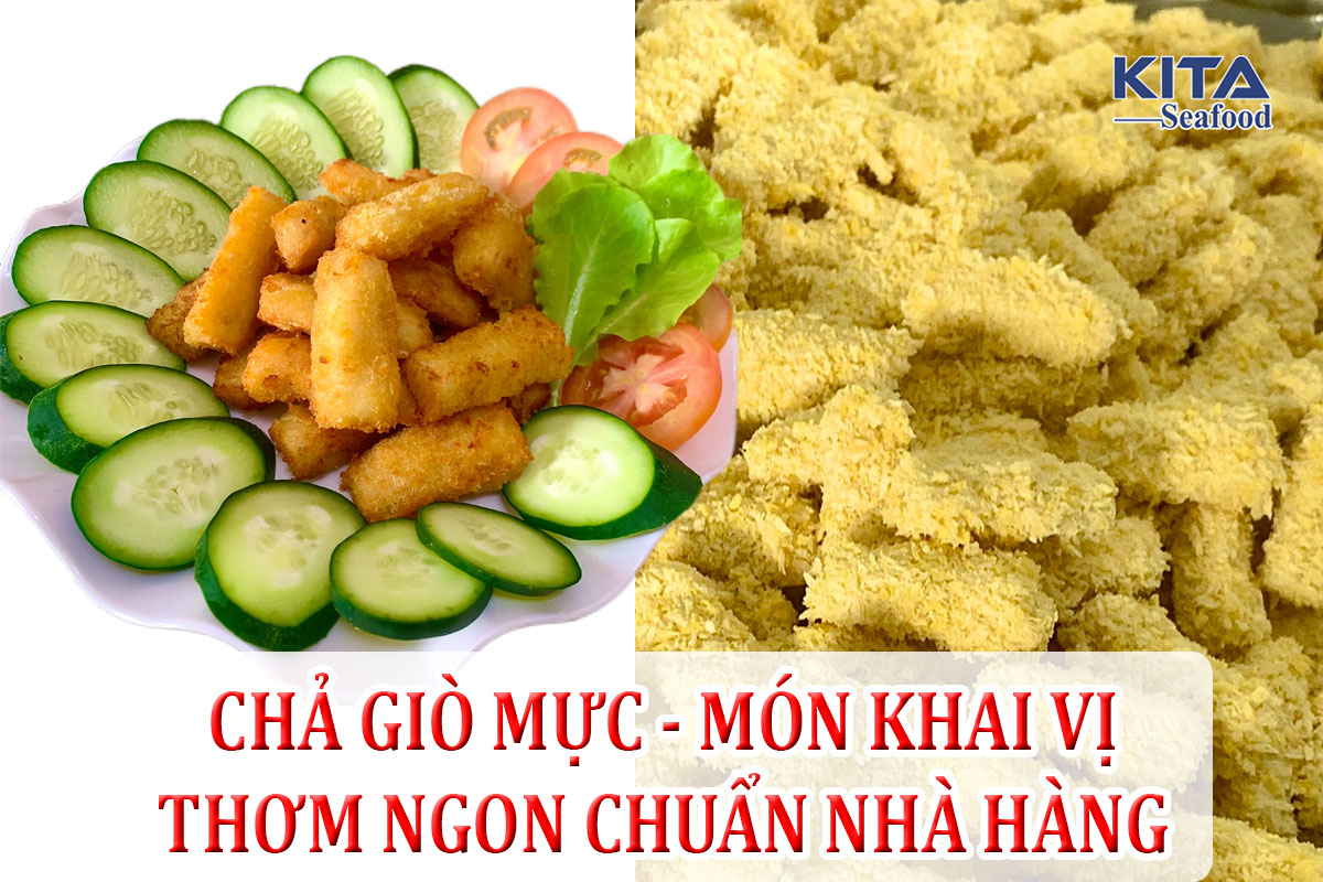 chả giò mực - món khai vị thơm ngon chuẩn nhà hàng