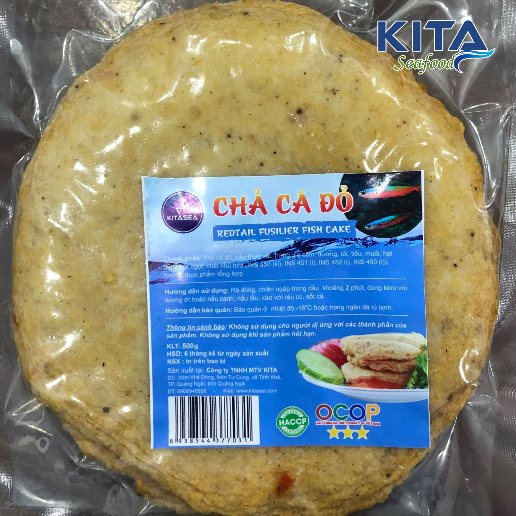 Chả cá Đỏ chiên 500g